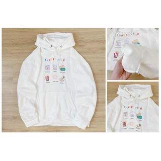 Áo Khoác Hoodie Nam Nữ In Thời Trang SUNDAY NICH Siêu Cute