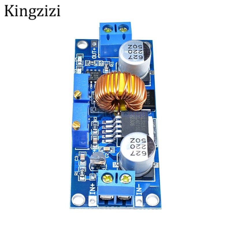 Bảng giảm áp sạc pin Lithium 5A XL4015 điều chỉnh được 6-38V sang 1.25-36V DC có đèn LED chỉ báo
