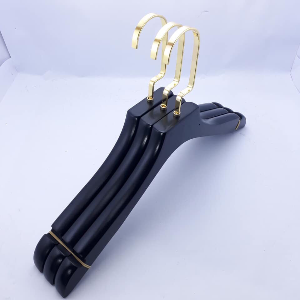 Móc treo quần áo, Móc áo gỗ đen người lớn