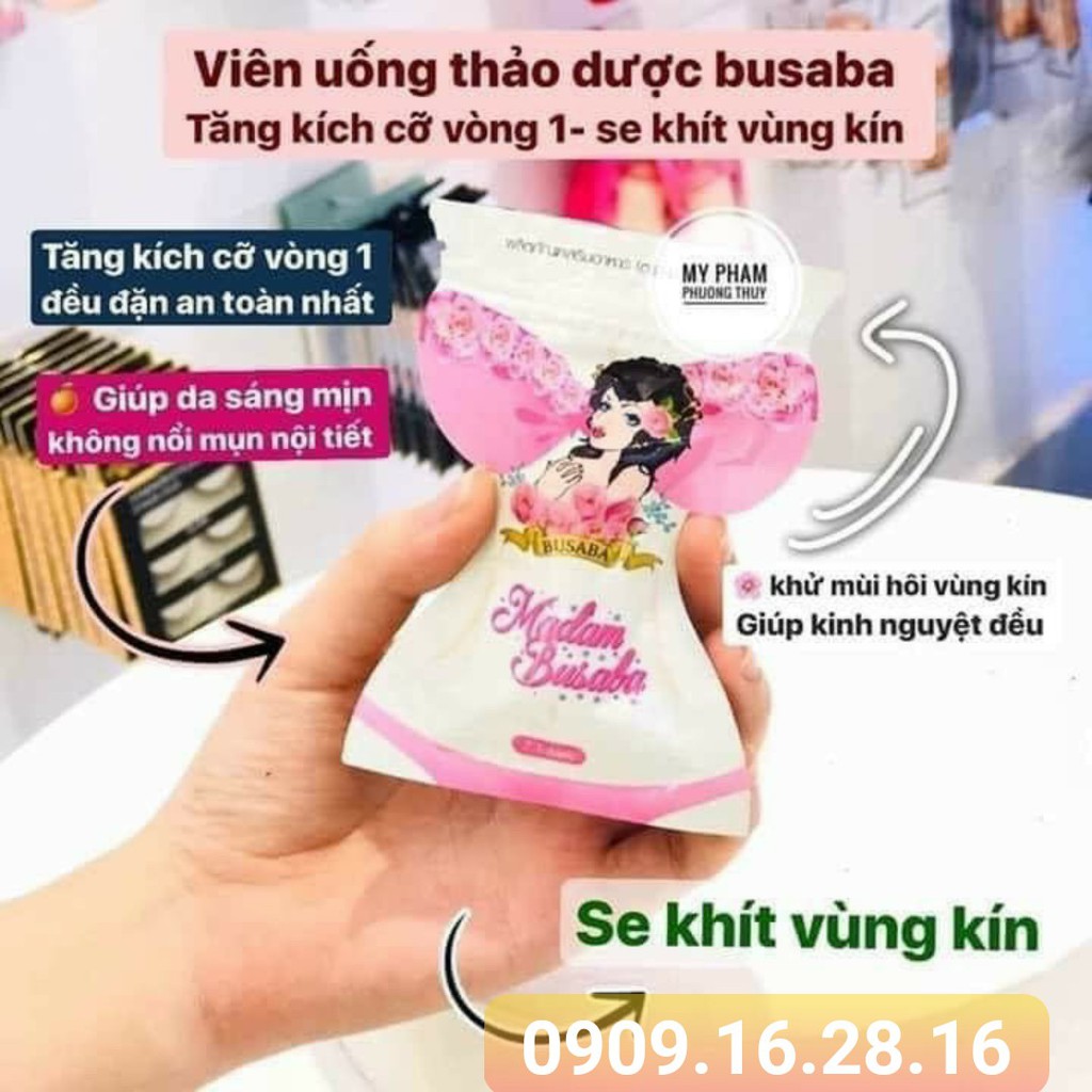 viên uống nở ngực đẹp da Madam busaba nội địa Thái Lan