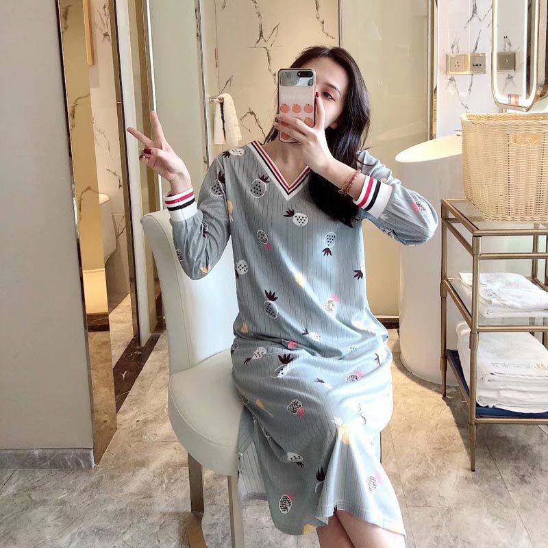 Đầm ngủ Kimono dáng dài buộc dây xinh xắn đáng yêu phong cách Hàn Quốc cho bạn gái