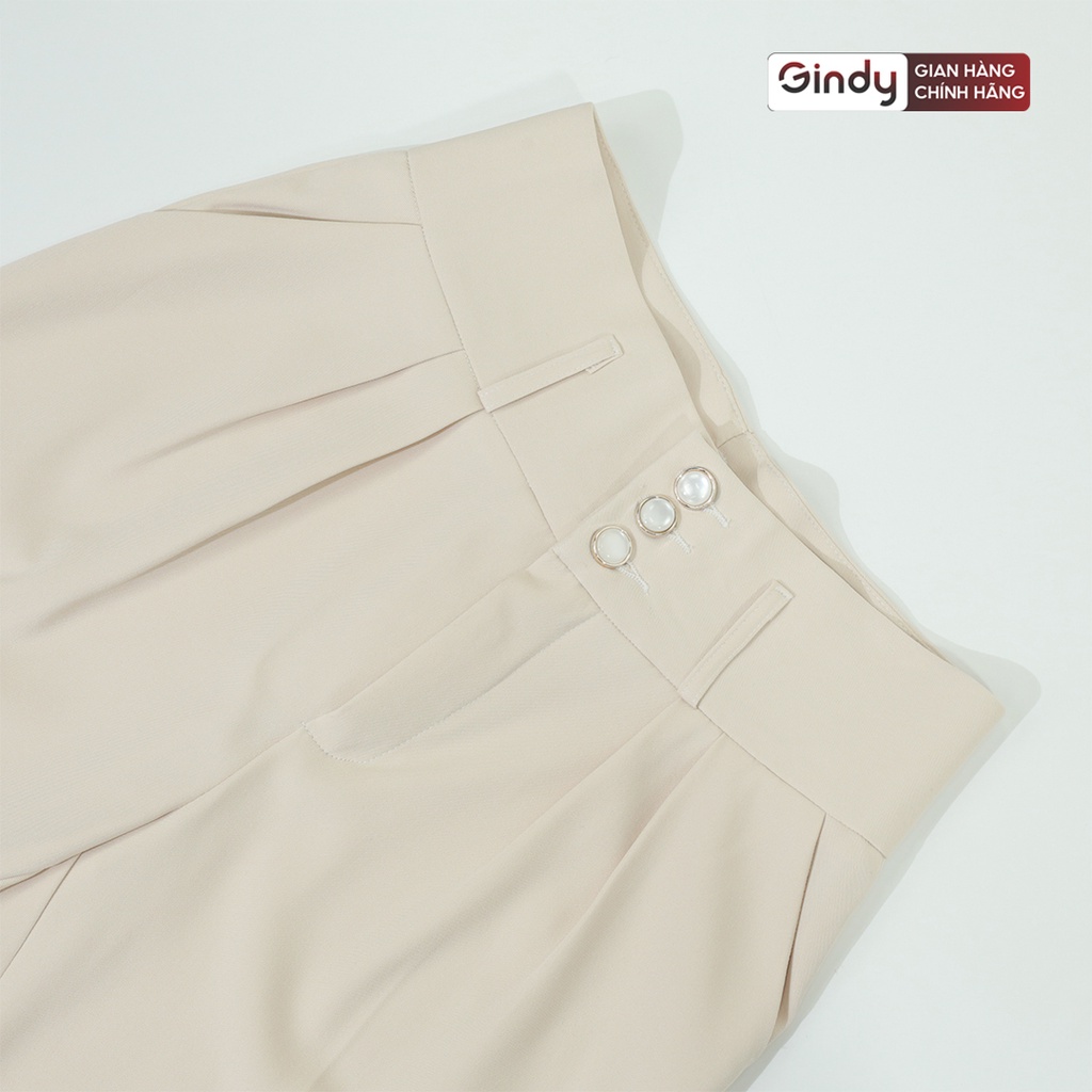 Quần vải baggy nữ tây công sở GINDY dáng suông ống rộng thời trang nữ phong cách Hàn Quốc thời trang thu đông Q012
