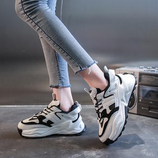 Giày thể thao sneaker nữ💥freeship 💥 giày đế độn ulzzang đế sóng qc