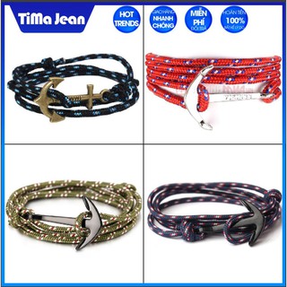 Vòng tay mỏ neo may mắn unisex - tima shop