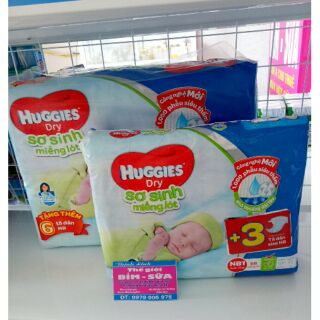 Miếng lót Huggies NB 1 56+3, 100m