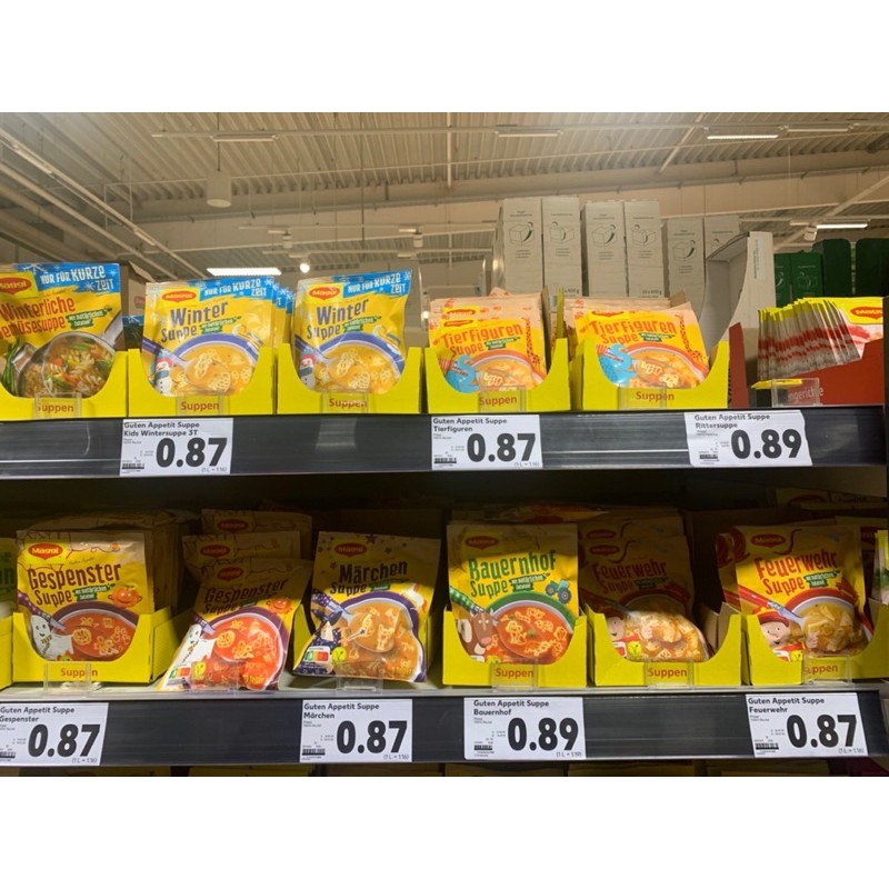 Nui Maggi cho bé 9m+ nđ Đức (có sẵn gia vị bên trong))