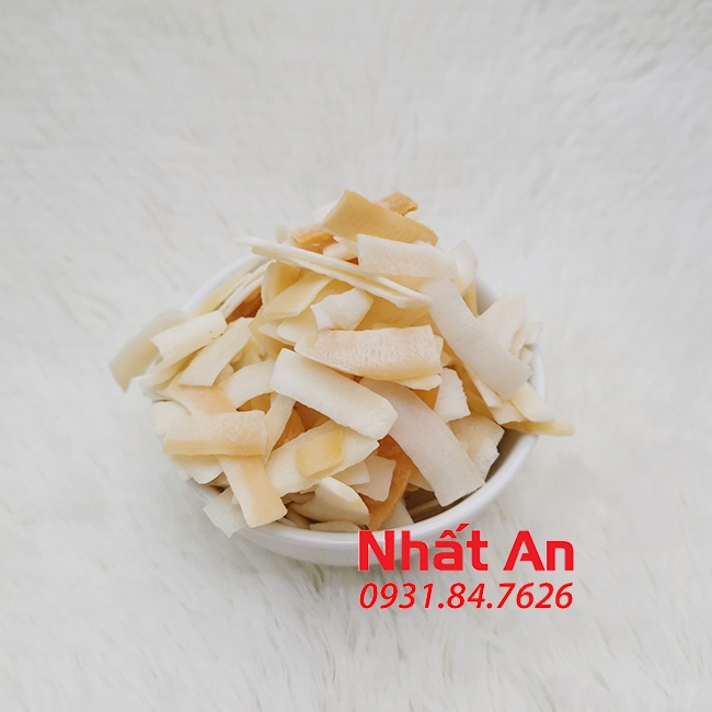 DỪA SẤY GIÒN QUÊ HƯƠNG 300GR/ CRISPY ROASTED COCONUT CHIPS 300GR