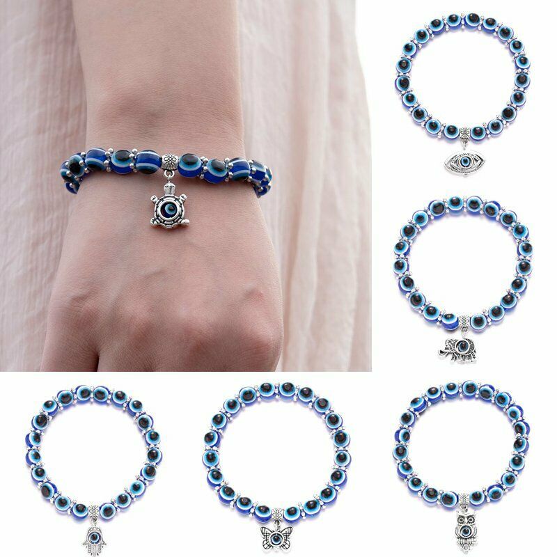 Vòng tay BELLA-BEE chuỗi hạt mắt xanh thời trang cho nữ
