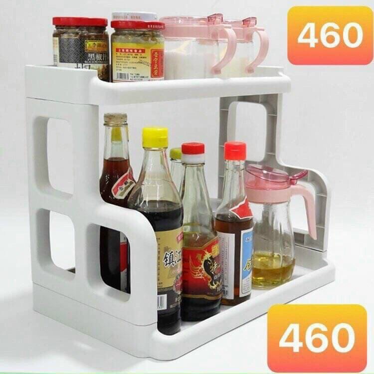 KỆ GIA VỊ CHỮ H NHỰA tiện ích gọn nhẹ