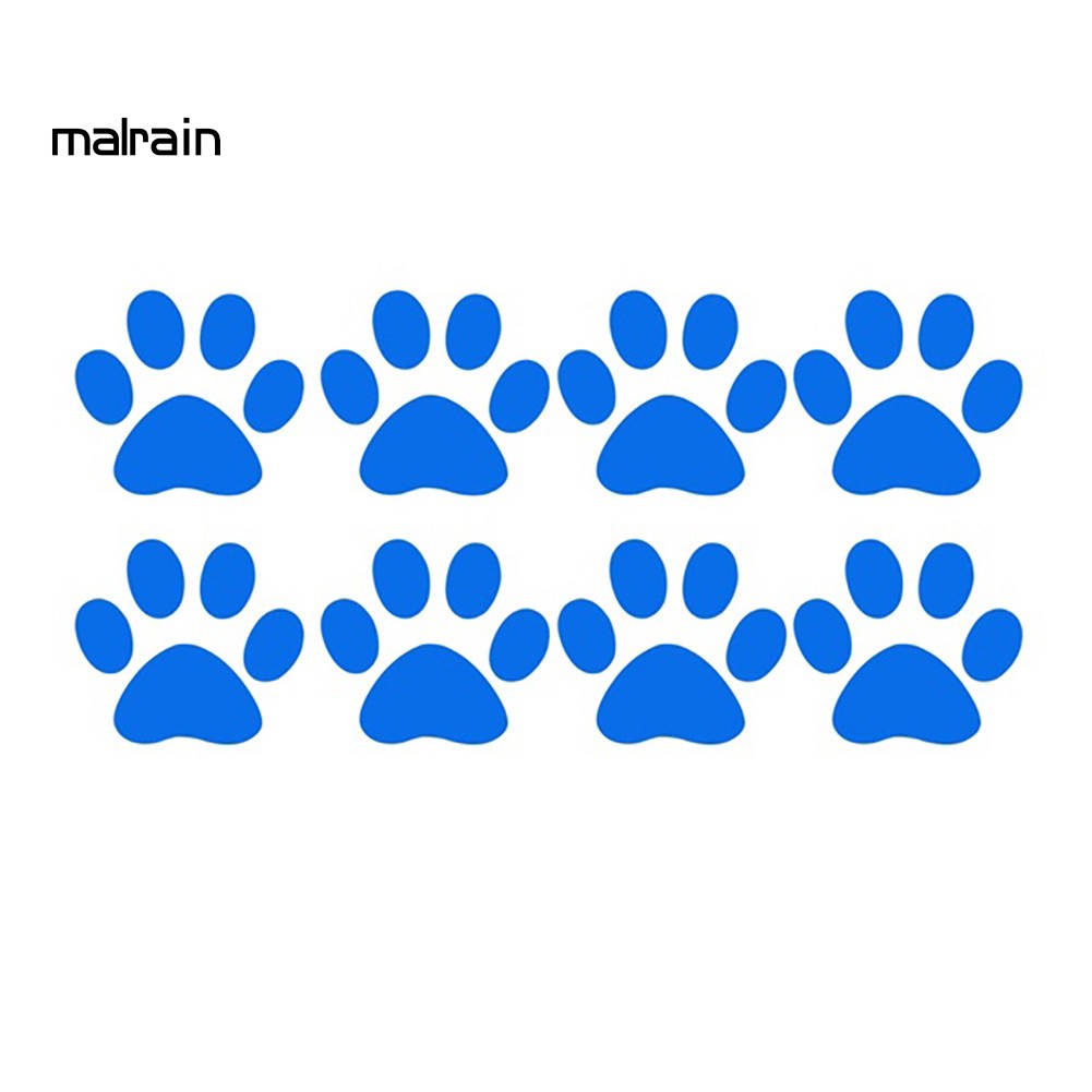 Giấy Dán Hình Dấu Chân Mèo Đáng Yêu Cho Xe Hơi