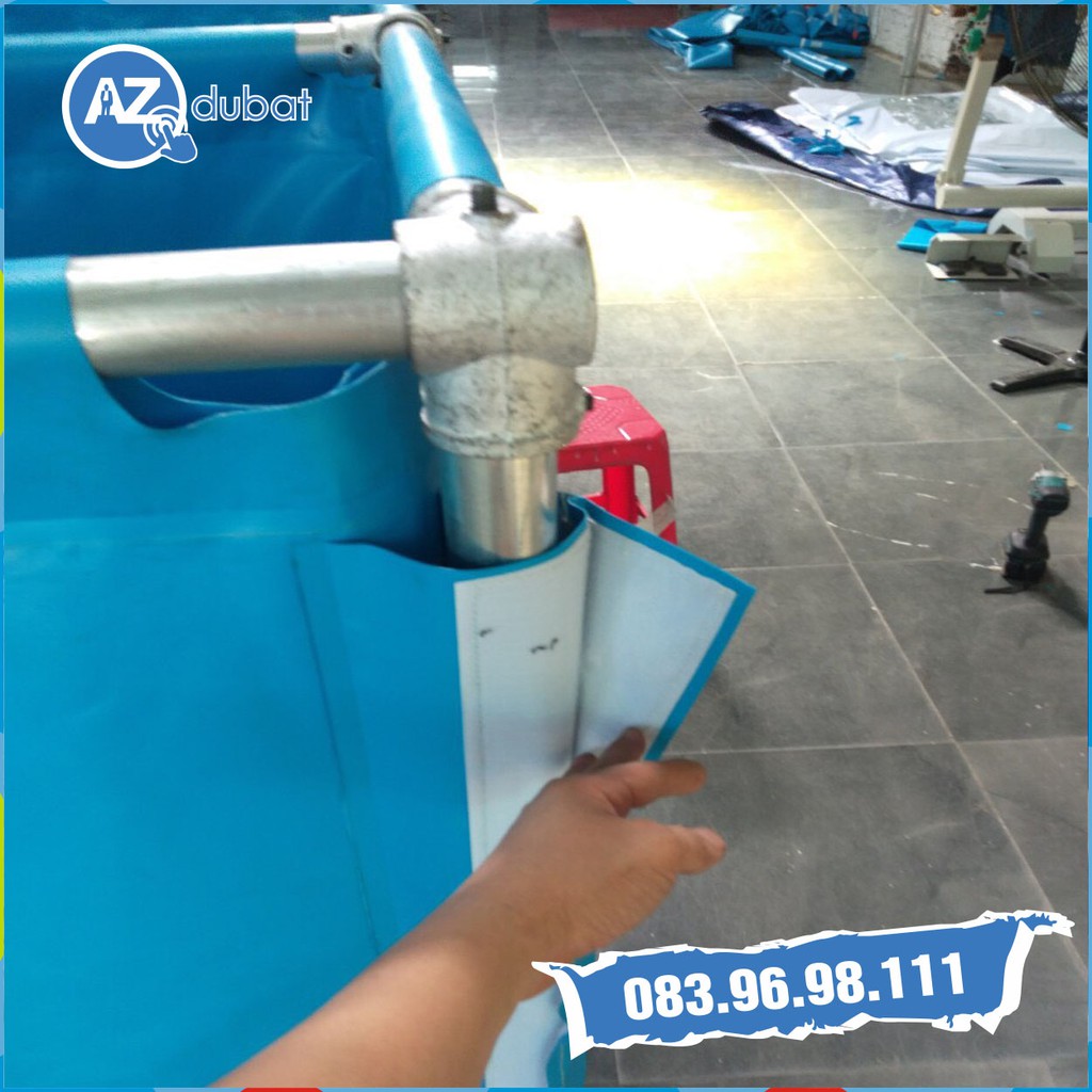 Bể bạt PVC nuôi cá koi khung 48