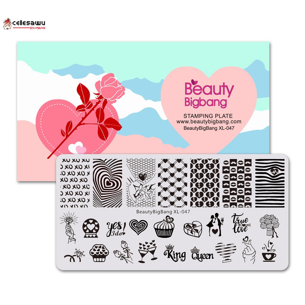 [Hàng mới về] Bộ khuôn dặm trang trí móng tay xinh xắn