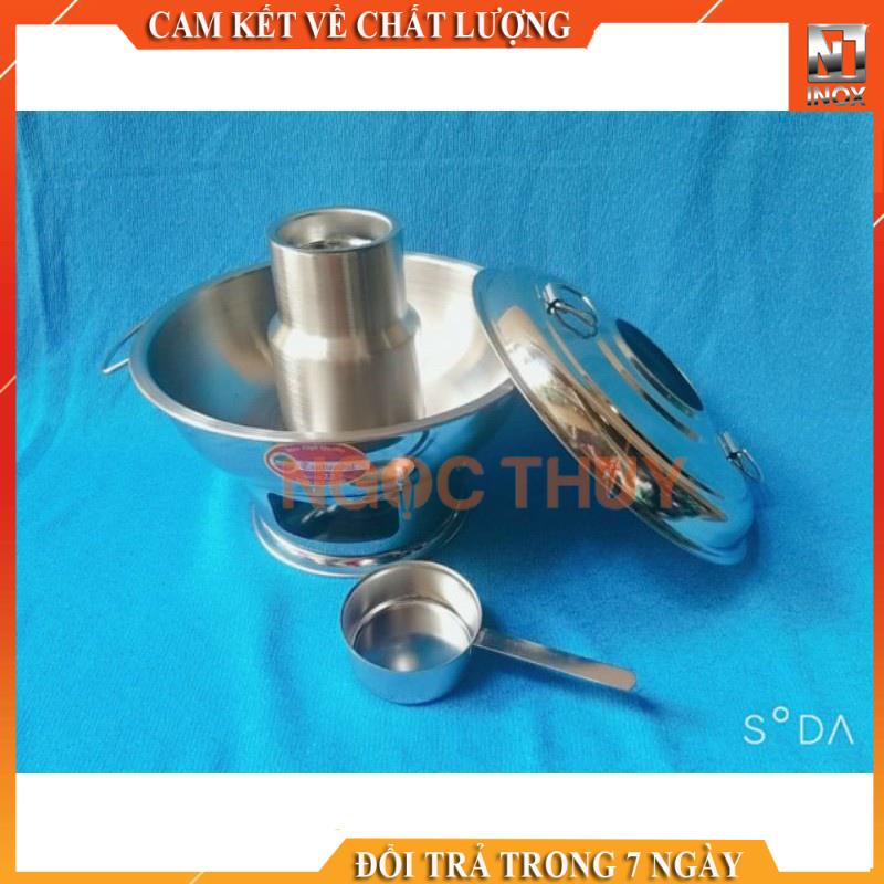 Nồi lẩu cù lao-Lẩu than inox cao cấp