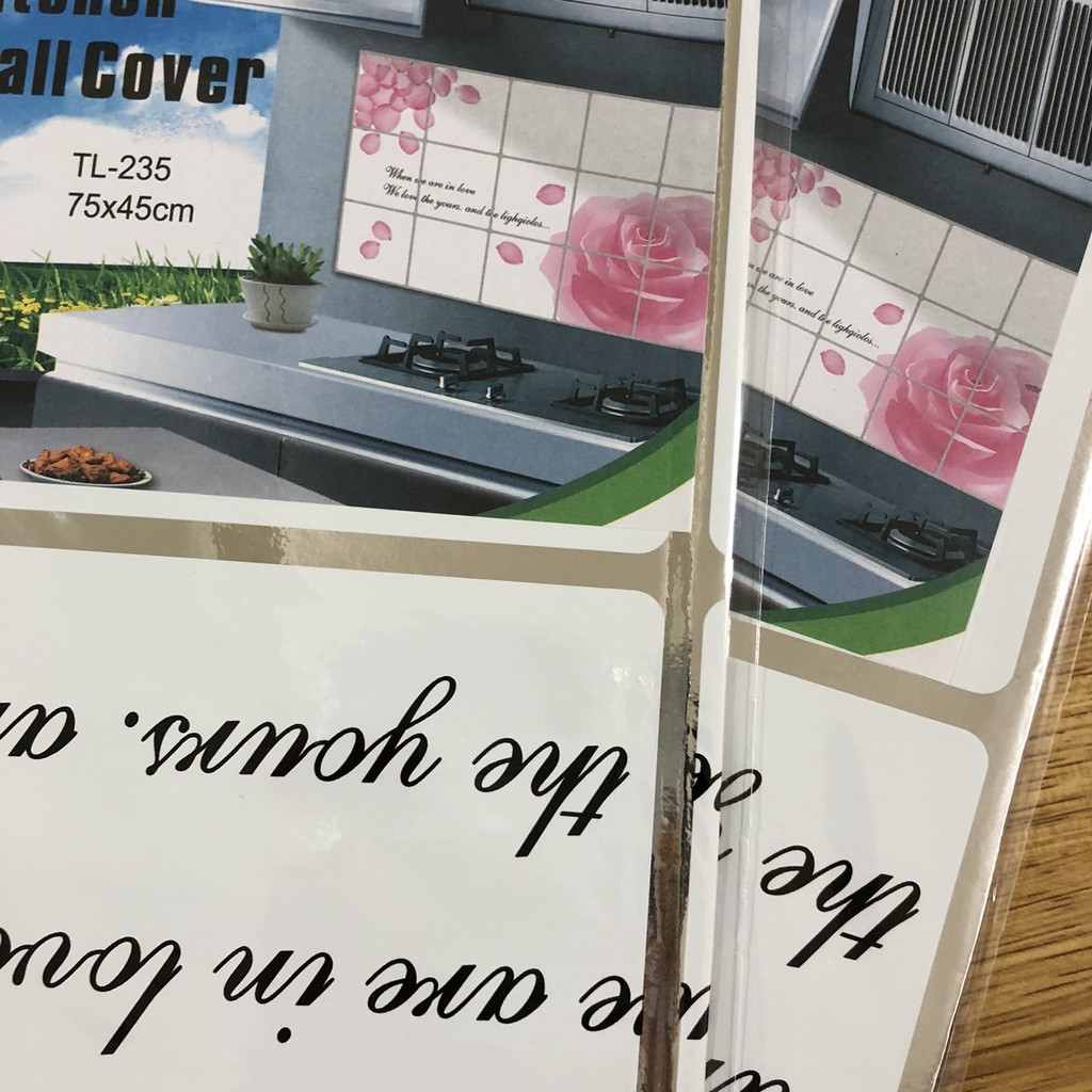 MIẾNG DÁN TƯỜNG NHÀ BẾP CHỊU NHIỆT- DECAL TRANG TRÍ DÁN BẾP CÁCH NHIỆT