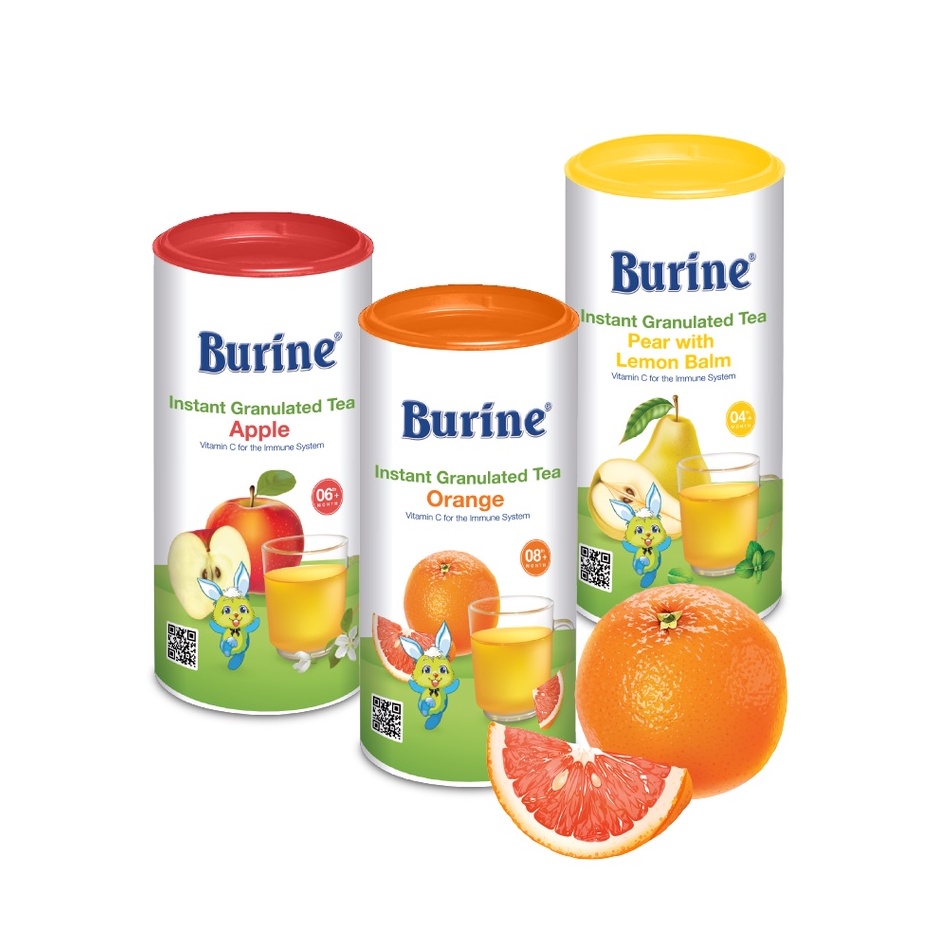 Trà cốm hoa quả HiPP Burine bổ sung Vitamin C