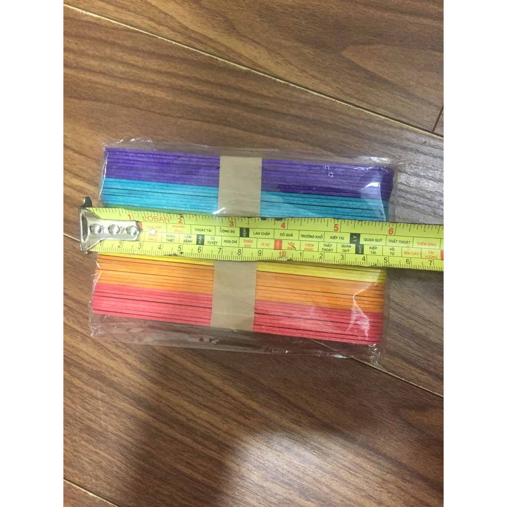 Que kem gỗ mầu phân biệt mầu sắc size 15cm