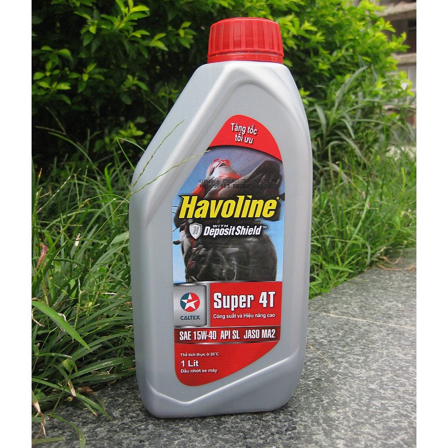 NHỚT CALTEX HAVOLINE 4T 20W50 1 LÍT CHO SIRIUS, WAVE, SUZUKI, YAMAHA...