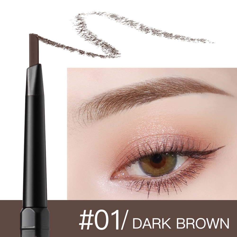 Chì Kẻ Lông Mày GECOMO Chống Nước Lâu Phai Thiết Kế Vỏ Màu Vàng Đồng