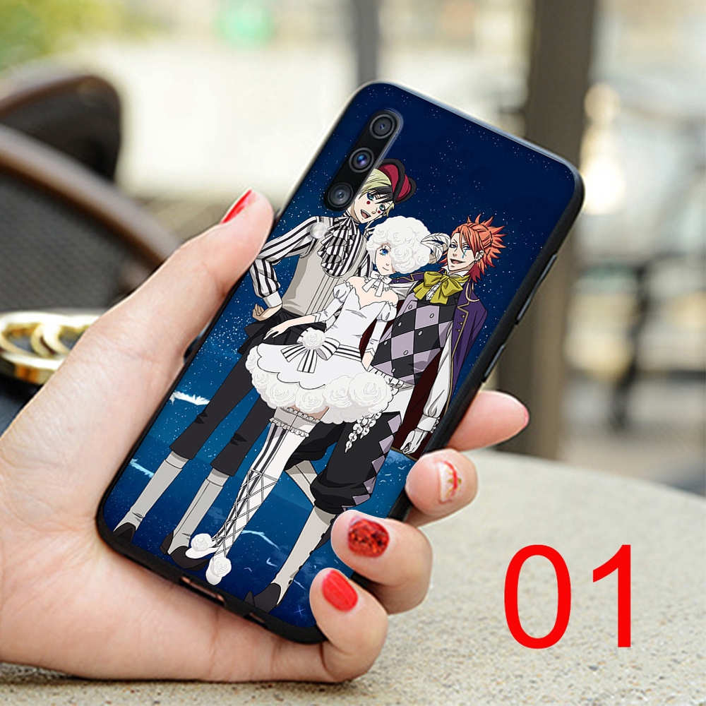 Ốp điện thoại silicone mềm in hình anime Hắc quản gia cho Iphone 11 Pro XS Max XR X 7 8 6 6S Plus