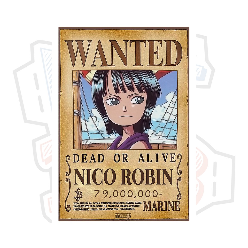 Poster truy nã Nico Robin ver 2 - One Piece