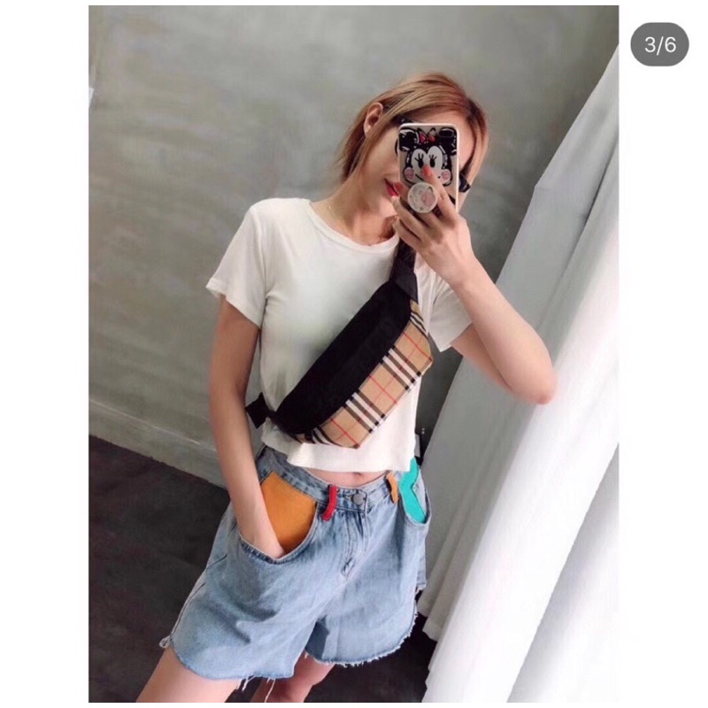 Túi đeo chéo đeo hông cho nam và nữ thương hiệu thời trang cao cấp Burberry