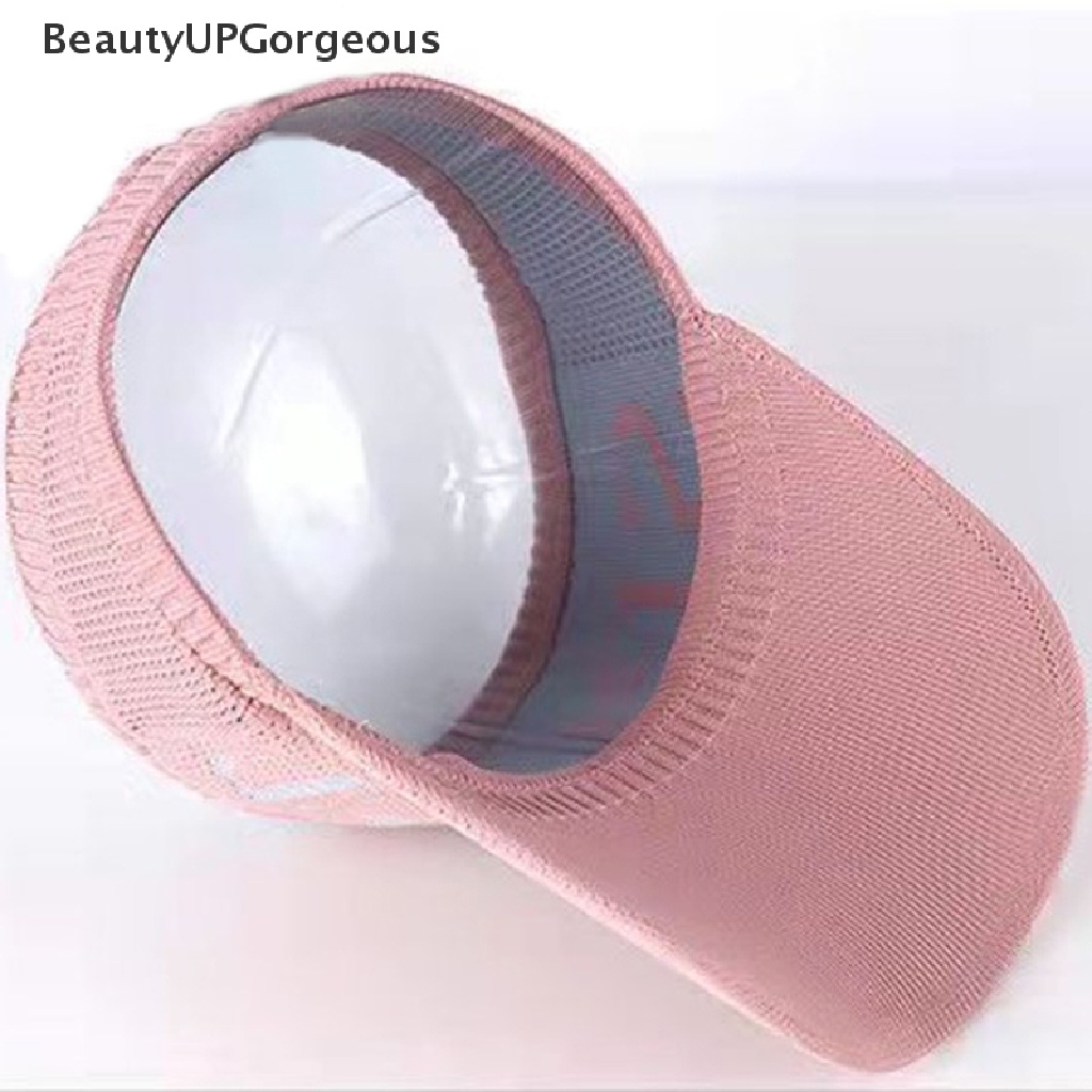 [BeautyUPGorgeous] Mũ Dệt Kim Rộng Vành Hở Chóp Màu Trơn Thời Trang Đi Biển Mùa Hè Dành Cho Nữ