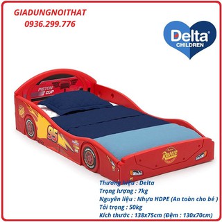 re0682. 3  Giường ngủ nhựa cho bé kèm đệm 138x75x41cmcm hình ô tô, công chúa, Micckey - Giường nhựa cho bé