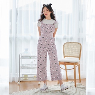 BLEUBIRD Quần yếm nhung hoa FLORAL DUNGAREE