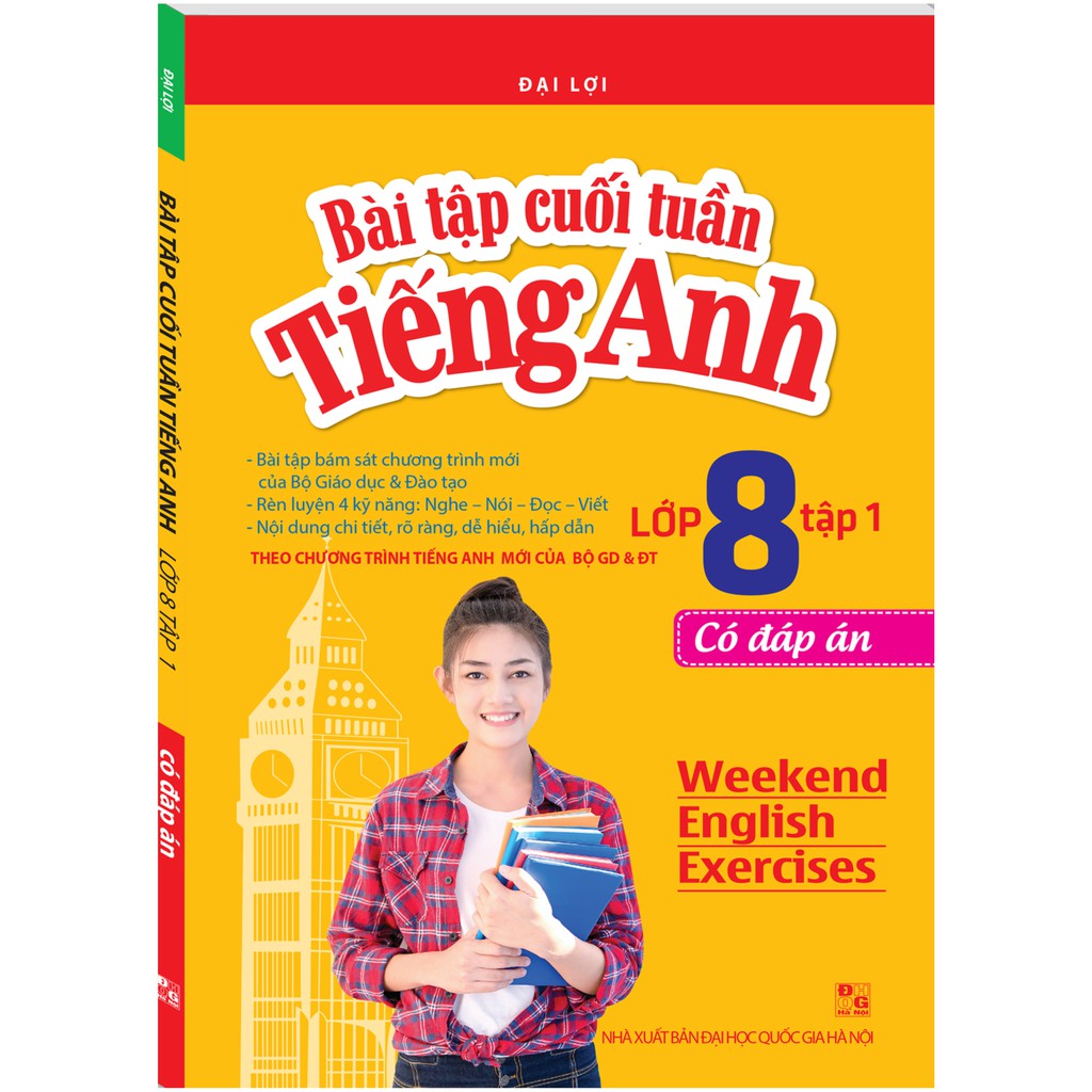 Sách - Bài Tập Cuối Tuần Tiếng Anh Lớp 8 Tập 1 - Có Đáp Án