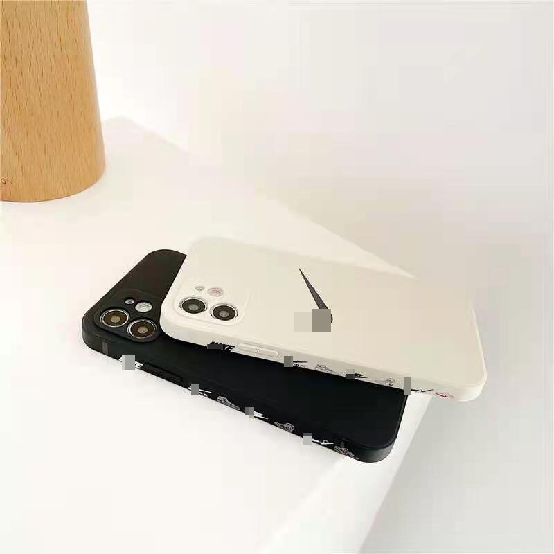 Ốp nike iphone vuông cạnh in viền chống bẩn 6splus 7g/7g 7plus/8plus x/xs xs max 11 11 pro max 12 12 pro max