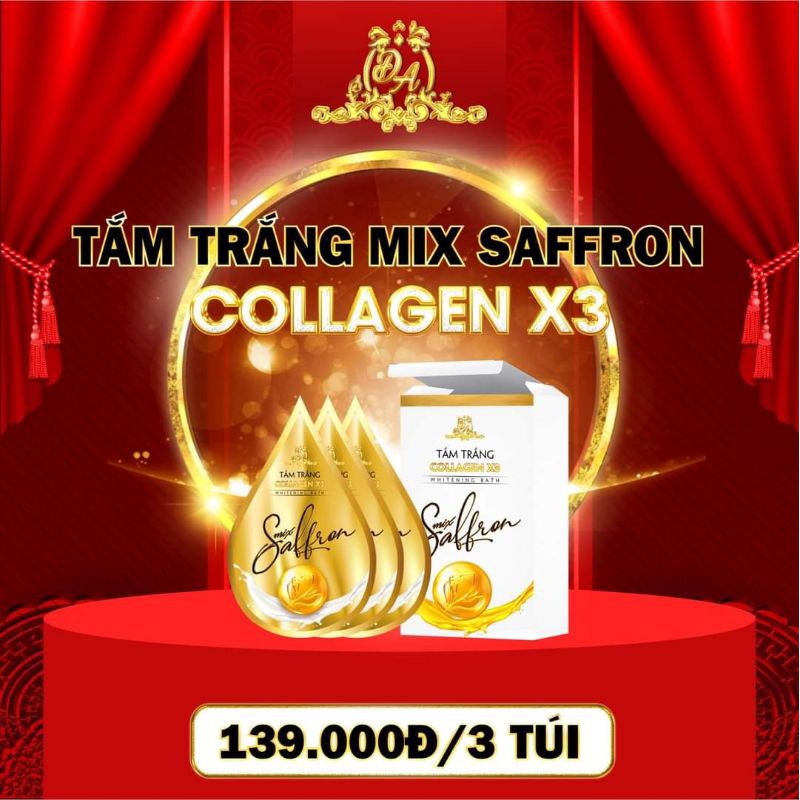 Tắm trắng mix saffron