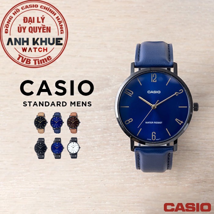 Đồng hồ nam Casio Standard chính hãng Anh Khuê MTP-VT01 Series (40mm)