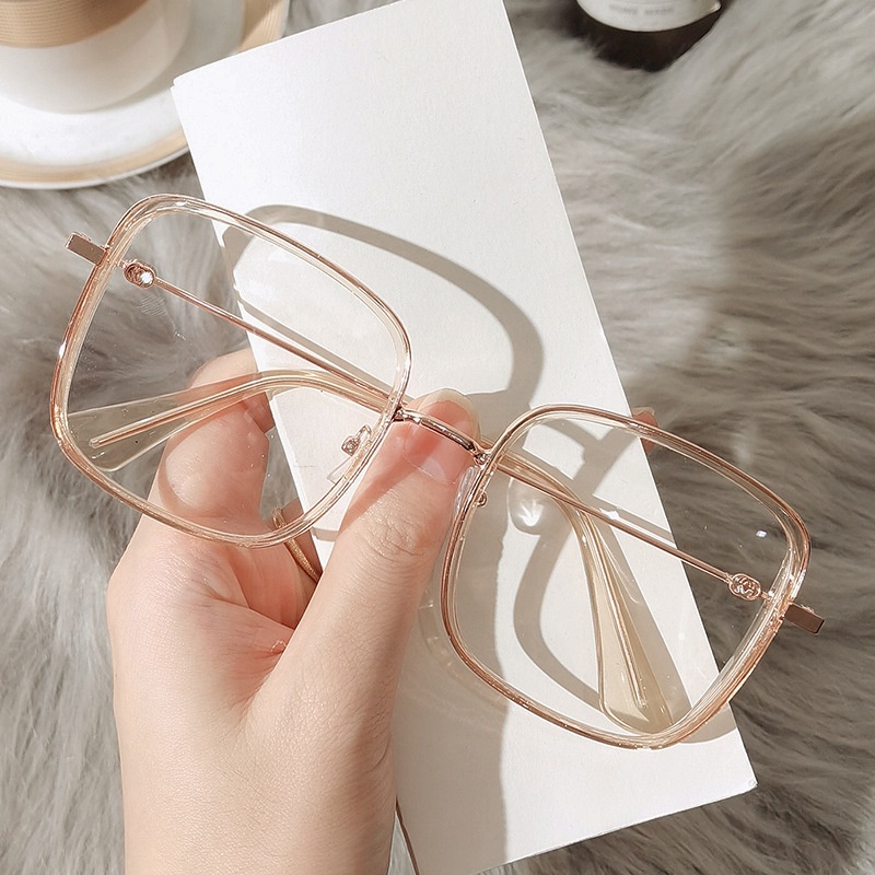 Mắt Kính Cận Thị Gọng Màu Xanh Dương Nhạt Cho Nam Nữ