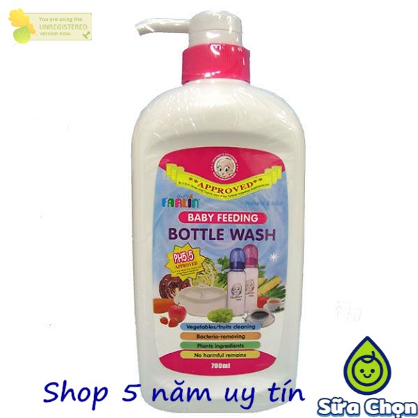 Nước rửa bình sữa Farlin 500ml