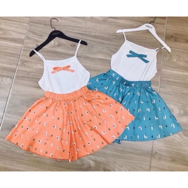 XẢ HÀNG - BỘ ÁO 2 DÂY QUẦN THÔ XOÈ