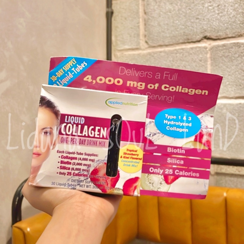 (25 ống) Nước Bổ Sung Collagen cao cấp Easy to take Liquid ống của Mỹ USA
