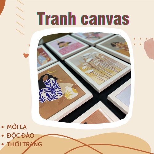 Tranh CANVAS có sẵn ảnh thật
