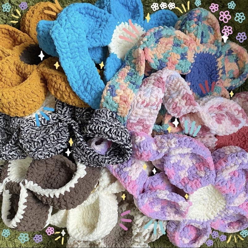 TÚI LEN BÔNG HOA MIX LOANG - BLOOM FLOWER BAG