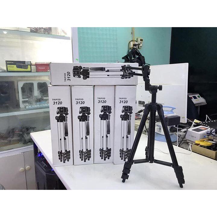 Gậy Tripod 3120 Model 2018 tặng kèm kẹp điện thoại | BigBuy360 - bigbuy360.vn