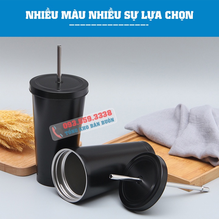 Cốc giữ nhiệt / Ly giữ nhiệt inox 304 500ml - ly đựng cafe, đựng nước, lạnh 4 - 5 tiếng - Nhiều màu sắc