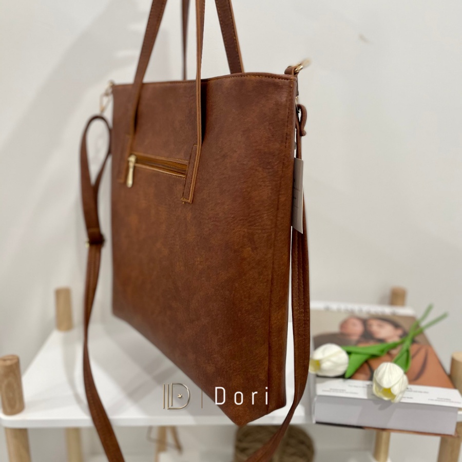 Túi xách công sở nữ da thời trang size to đựng laptop A4 cao cấp đẹp Dori Shop ,Túi Da Tote