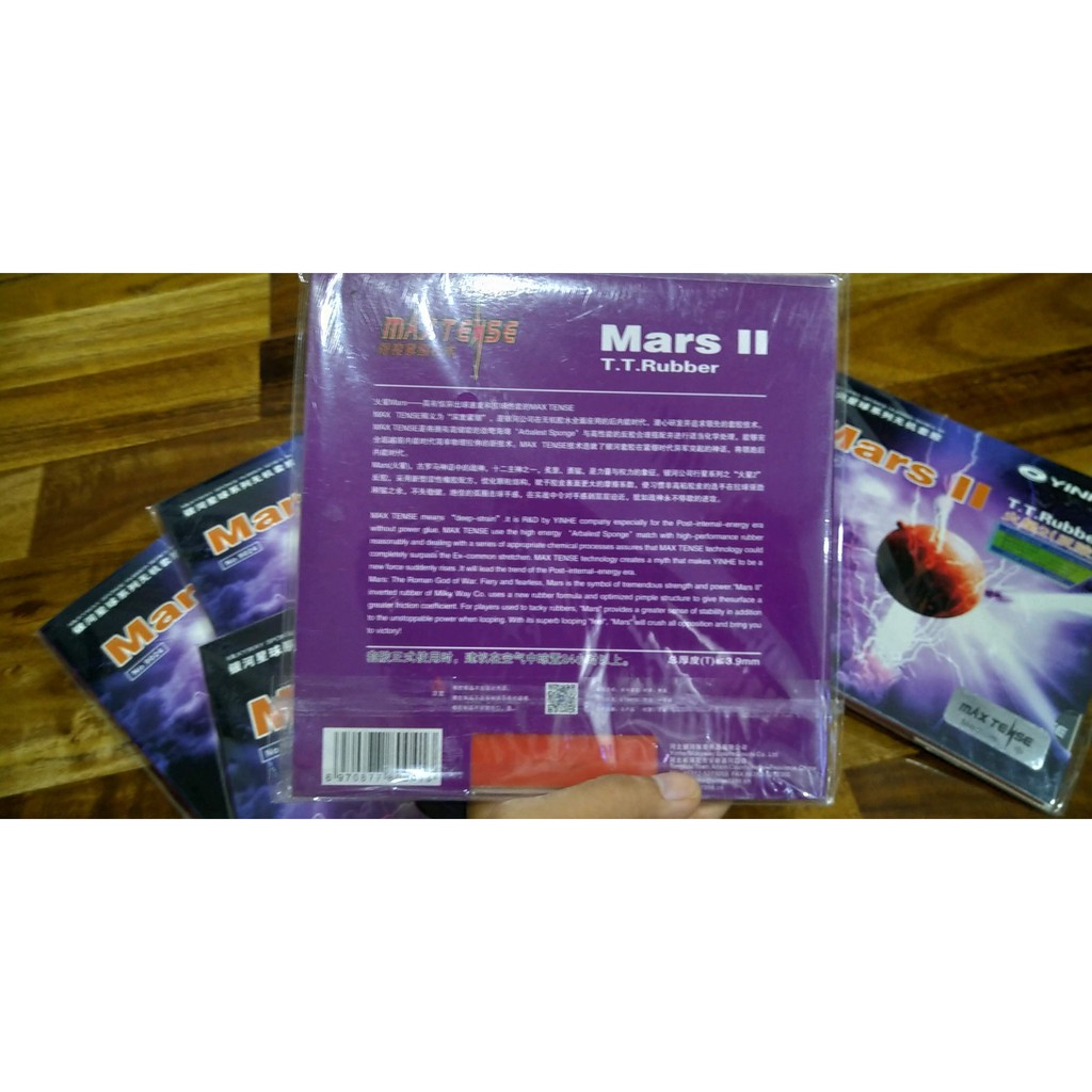 Mặt vợt bóng bàn Yinhe Mars II chính hãng