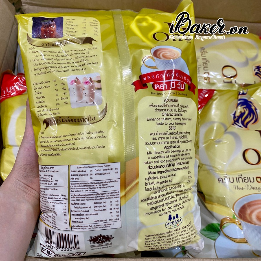 [1kg] Bột kem sữa B-one/ Bột kem béo pha trà sữa Thái Lan