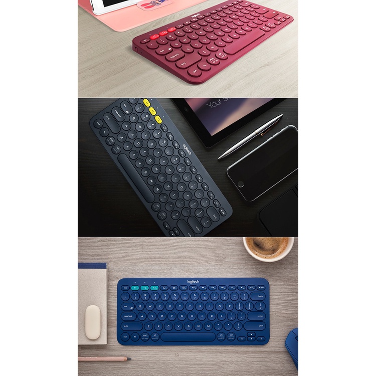 Bàn Phím Bluetooth Không Dây Logitech K380 Nhiều Màu Sắc Cho Windows Macos Android Ios Os