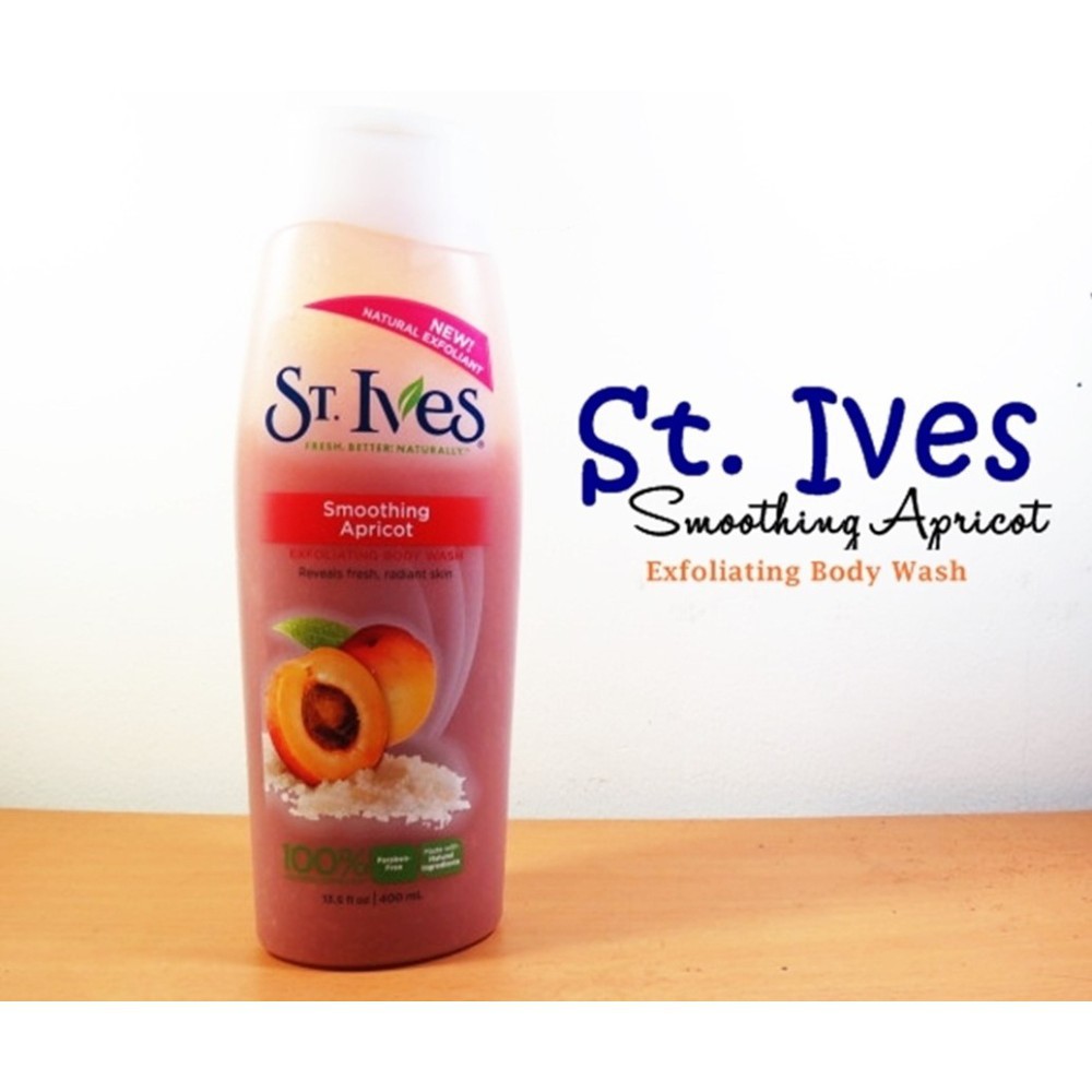 Sữa tắm mịn da hương mơ St.Ives Smoothing Apricot Body wash 400ml