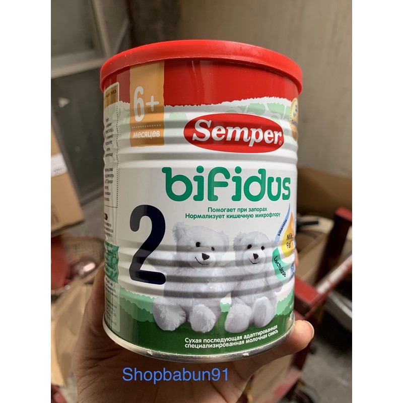 Sữa semper bifidus số 2 hộp 400gr date t8/23