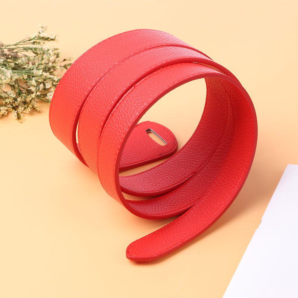 Thắt Lưng Da Pu Không Đục Lỗ Thời Trang Cho Nữ