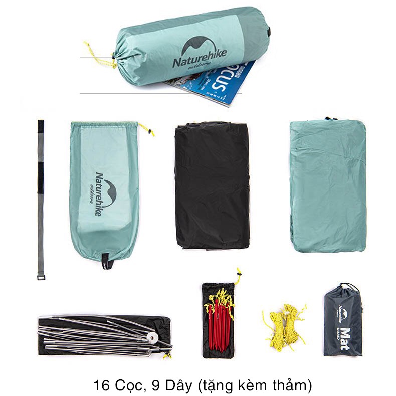 Lều 2 Người Siêu Nhẹ Ba Mùa Naturehike NH20ZP091
