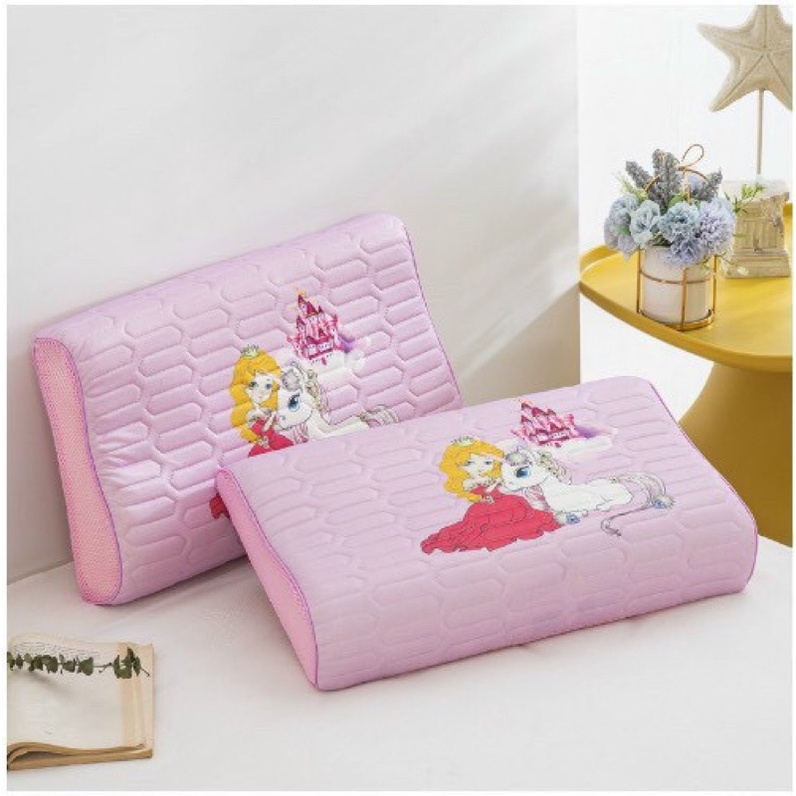 GỐI CAO SU NON LATEX CHO BÉ KT 30*50cm(ruột cao su non và vỏ gối cao su non)mát êm bảo bệ bé