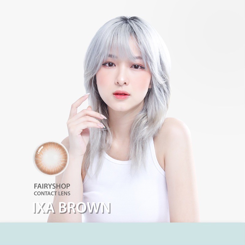 Áp tròng IXA BROWN 14.0mm - Kính Áp Tròng FAIRY SHOP CONTACT LENS độ 0 đến 6